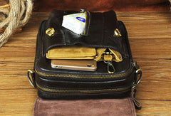 Genuine Leather Messenger Bag Cross Body Cool Chest Bag Sling Bag Travel Bag Hiking Bag For Men