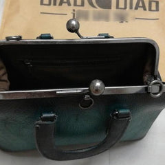 Vintage Womens Leather Doctor Style Handbag Small Doctor Shoulder Bag Shoulder Purse for Ladies