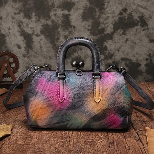 Vintage Womens Leather Doctor Style Handbag Small Doctor Shoulder Bag Shoulder P DD835801070