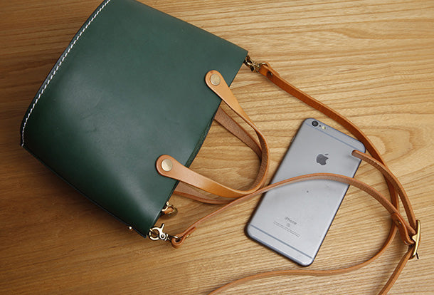 Genuine Leather Small Tote Bag Handbag Crossbody Bag Shoulder Bag Women Leather Purse