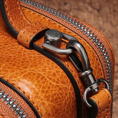 Vintage Small Womens Leather Red Handbag Cube Box Small Red Leather Shoulder Bag for Men