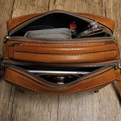 Brown Leather Satchel Box Handbags Womens Red Satchel Small Crossbody Bag for Ladies
