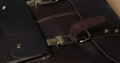 Vintage Leather Brown Mens Cool Leather Backpack Travel Bag for men