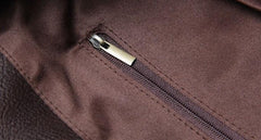 Vintage Leather Brown Mens Cool Leather Backpack Travel Bag for men