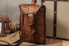Vintage Leather Mens Cool Sling Bag Sling Shoulder Bag Chest Bag for men