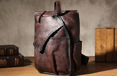 Vintage Leather Mens Cool Sling Bag Sling Shoulder Bag Chest Bag for men