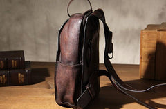 Vintage Leather Mens Cool Sling Bag Sling Shoulder Bag Chest Bag for men