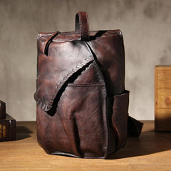 Vintage Leather Mens Cool Sling Bag Sling Shoulder Bag Chest Bag for men
