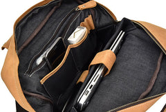 Genuine Leather Vintage Mens Cool Backpack Large Camel Travel Bag Hiking Bag For Men