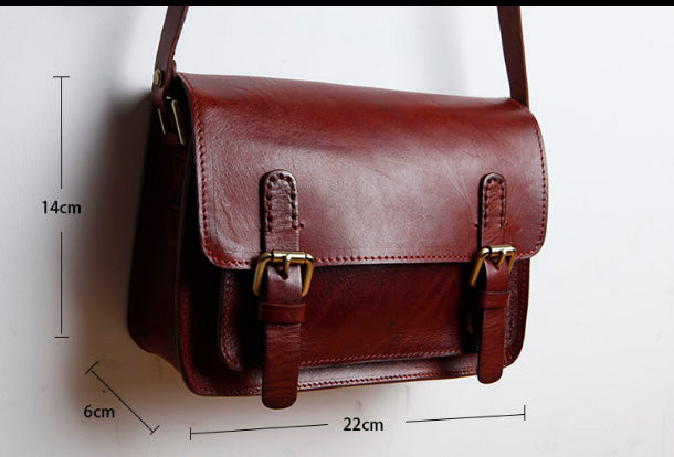 Genuine Leather Women Cute Shoulder Bag Satchel Bag Crossbody Bag Girl Leather Purse