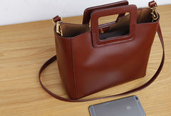 Genuine Leather Women Red Handbag Crossbody Bag Shoulder Bag Women Leather Purse