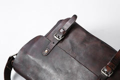 Vintage Leather Mens Cool Shoulder Bags Messenger Bag for men