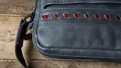 Vintage Leather Mens Cool Small Shoulder Bag Messenger Bag Bike Bag Cycling Bag for men
