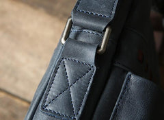 Vintage Leather Mens Cool Small Shoulder Bag Messenger Bag Bike Bag Cycling Bag for men