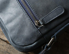 Vintage Leather Mens Cool Small Shoulder Bag Messenger Bag Bike Bag Cycling Bag for men