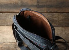 Vintage Leather Mens Cool Small Shoulder Bag Messenger Bag Bike Bag Cycling Bag for men