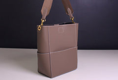 Genuine Leather handbag shoulder bag brown tote for women leather shopper bag