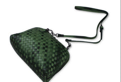 Handmade sheepskin Leather braided bag shoulder bag for women leather crossbody bag