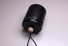 Genuine leather round bucket clutch handbag black clutch purse clutch zip wallet women - EverHandmade
