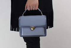 Genuine Leather handbag shoulder bag black red for women leather crossbody bag - EverHandmade