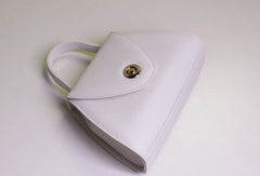 Genuine Leather handbag black white bag for women leather shopper bag