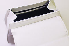 Genuine Leather handbag black white bag for women leather shopper bag