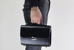 Genuine Leather fashion black shoulder bag for women leather crossbody bag