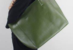 Genuine Leather handbag shoulder bag large tote for women leather shopper bag - EverHandmade