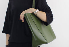 Genuine Leather handbag shoulder bag large tote for women leather shopper bag - EverHandmade