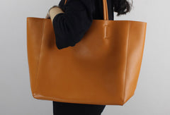 Genuine Leather handbag shoulder bag large tote for women leather shopper bag - EverHandmade