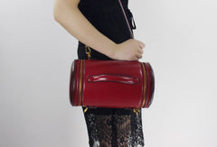 Genuine Leather round bag shoulder bag for women leather crossbody bag