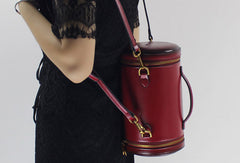 Genuine Leather round bag shoulder bag for women leather crossbody bag