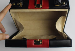 Genuine Leather Cube bag shoulder bag small suitcase for women leather crossbody bag - EverHandmade