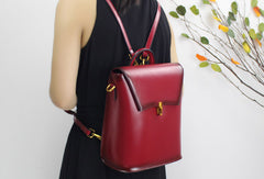 College Leather Backpacks for Women Shoulder bag for Women - EverHandmade