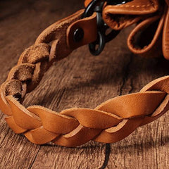 Cute Brown Leather Womens Bucket Shoulder Bag Green Handbag Barrel Bag for Ladies