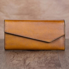 Genuine Leather Wallet Long Womens Wallet Leather Clutch Wallet