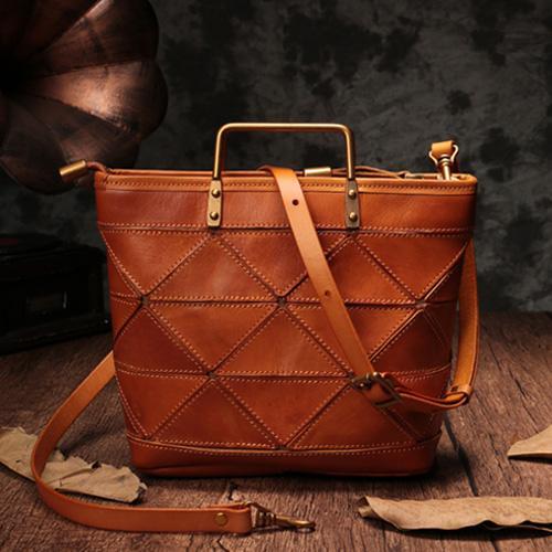 Small Brown Womens Leather Tote Bags Small Tote Handbags Green Shoulder Tote Purse for Ladies