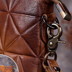 Grey Geometric Ladies Leather Zipper Chain Shoulder Bag Red Long Wallet Phone Clutch Bag Purse for Women