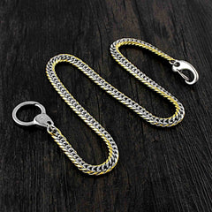 SOLID STAINLESS STEEL BIKER Silver Gold WALLET CHAIN LONG PANTS CHAIN jeans chain jean chain FOR MEN