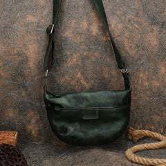 Leather Womens Saddle Shoulder Bags Saddle Vintage - Overall View