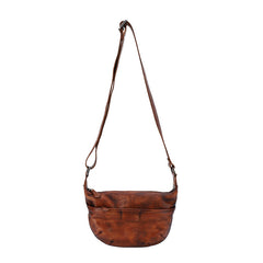 Brown Leather Womens Saddle Shoulder Bags Saddle Vintage Crossbody Purse for Women
