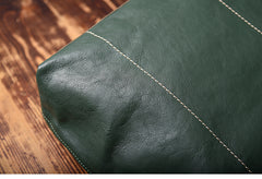 Green Women Leather Small Tote Bag Shopper Bag For Women