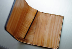 Handmade men wallet vintage hand carved flower&Cryprinus carpiod leather billfold wallet for men - EverHandmade