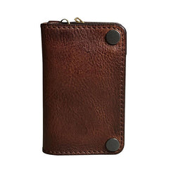 Vintage Genuine Leather Mens Cool Key Wallet Car Key Holder Card Holder for Men