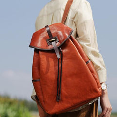 Cool Brown Leather Backpack Womens Leather Fashion Backpack - Annie Jewel