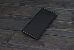 Handmade Men long leather wallet men vintage brown wallets for him - EverHandmade