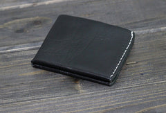 Handmade Men billfold leather wallet men vintage brown coffee wine wallet for him - EverHandmade