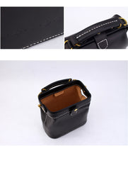 Handmade Womens Coffee Leather doctor Handbag shoulder doctor bags Purse for women