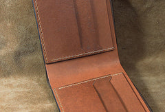 Handmade diablo3 diablo billfold wallet carved custom personalized leather for men - EverHandmade