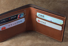 Handmade diablo3 diablo billfold wallet carved custom personalized leather for men - EverHandmade